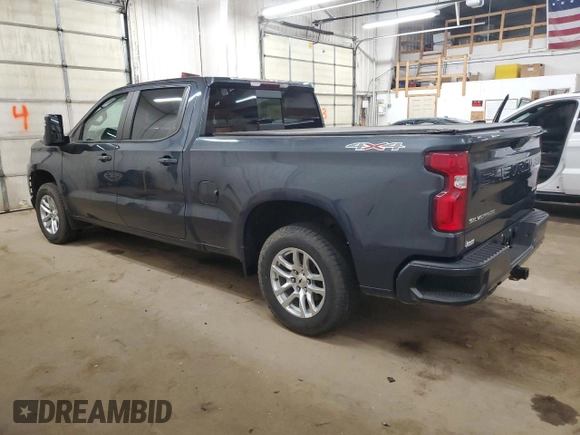 2021 Chevrolet Silverado 1500 RST with VIN 1GCUYEEL7MZ166625, listed as a Copart auction lot 52420215 with 97,381 mi miles and Salvage Title. Bid and sale history available at carsss.com. Image 2.