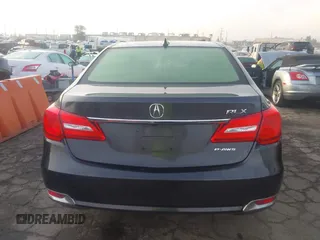 2014 Acura RLX Tech Pkg with VIN JH4KC1F50EC001582, listed as a IAAI auction lot 41478973 with 56,163 mi miles. Bid and sale history available at carsss.com. Image 17.