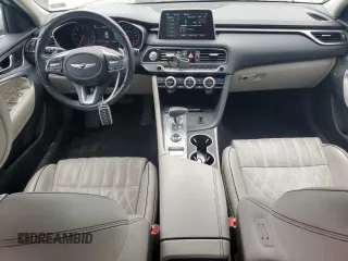 2019 Genesis G70 2.0T Advanced with VIN KMTG44LA5KU017338, listed as a Copart auction lot 68051814 with 58,375 mi miles and Salvage Title. Bid and sale history available at carsss.com. Image 8.