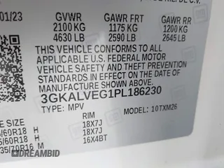 2023 GMC Terrain SLT with VIN 3GKALVEG1PL186230, listed as a IAAI auction lot 41479357 with 36,173 mi miles and . Bid and sale history available at carsss.com. Image 9.