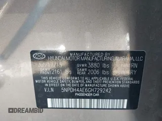 2016 Hyundai Elantra SE with VIN 5NPDH4AE6GH729242, listed as a IAAI auction lot 42562479 with 109,903 mi miles and . Bid and sale history available at DreamBid. Image 9.