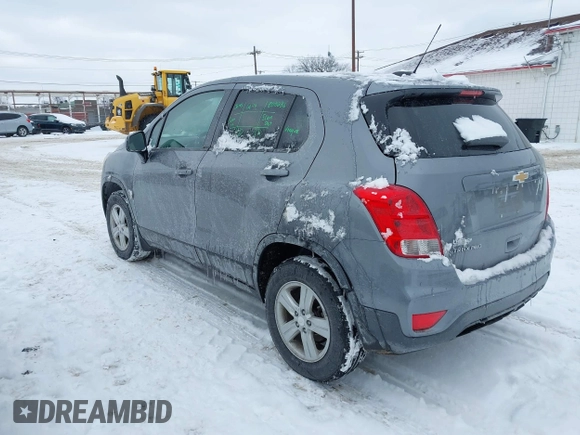 2020 Chevrolet Trax LS with VIN 3GNCJNSB8LL233497, listed as a IAAI auction lot 41645144 with 64,948 mi miles. Bid and sale history available at carsss.com. Image 3.