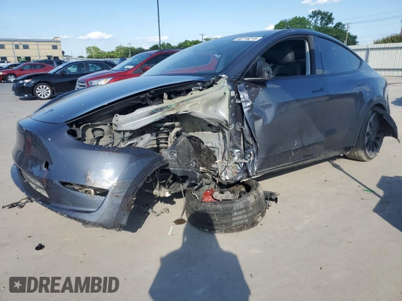 2022 Tesla Model Y Performance with VIN 7SAYGDEF8NF384270, listed as a Copart auction lot 56718215 with Not provided miles and Salvage title. Bid and sale history available at DreamBid. Image 1.