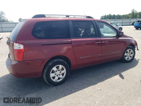 2007 Kia Sedona EX with VIN KNDMB233976117306, listed as a Copart auction lot 71989024 with 234,352 mi miles and Salvage Title. Bid and sale history available at carsss.com. Image 3.