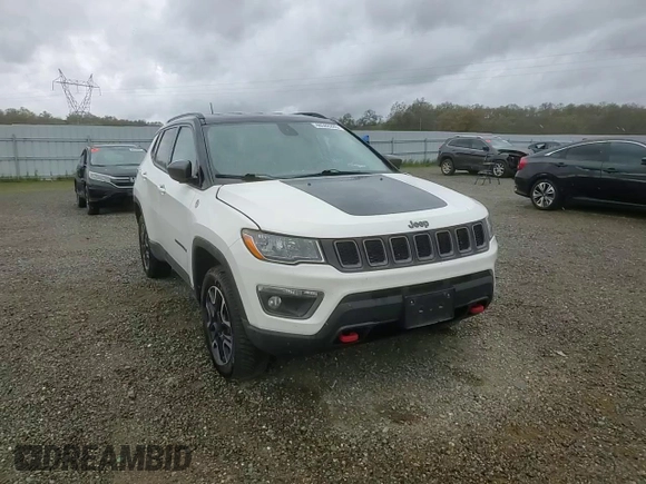 2019 Jeep Compass Trailhawk with VIN 3C4NJDDB4KT790351, listed as a Copart auction lot 48588285 with 67,417 mi miles and Salvage Title. Bid and sale history available at DreamBid. Image 12.
