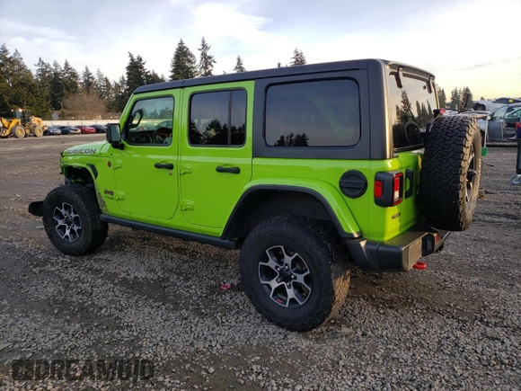 2021 Jeep Wrangler Unlimited Rubicon with VIN 1C4JJXFM2MW838926, listed as a Copart auction lot 42137645 with 75,998 mi miles and Salvage Title. Bid and sale history available at carsss.com. Image 2.