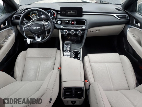 2023 Genesis G70 2.0T with VIN KMTG34TA4PU123662, listed as a Copart auction lot 41686764 with 14,291 mi miles and Non Repairable. Bid and sale history available at DreamBid. Image 8.