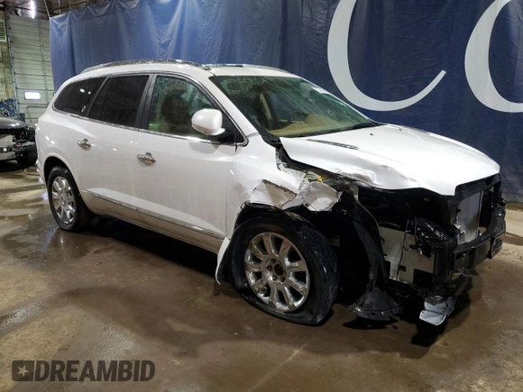 2017 Buick Enclave Leather with VIN 5GAKRBKDXHJ132362, listed as a Copart auction lot 45987955 with 168,537 mi miles and Clean Title. Bid and sale history available at DreamBid. Image 4.