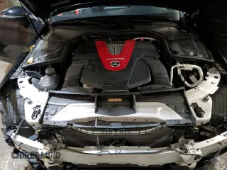 2019 Mercedes-Benz C 43 AMG with VIN 55SWF6EB4KU292857, listed as a Copart auction lot 47214505 with 30,200 mi miles and Salvage title. Bid and sale history available at DreamBid. Image 12.