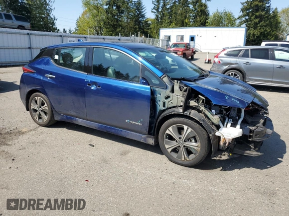 2018 Nissan LEAF S with VIN 1N4AZ1CP3JC312103, listed as a Copart auction lot 53276485 with 44,918 mi miles and Salvage Title. Bid and sale history available at DreamBid. Image 4.