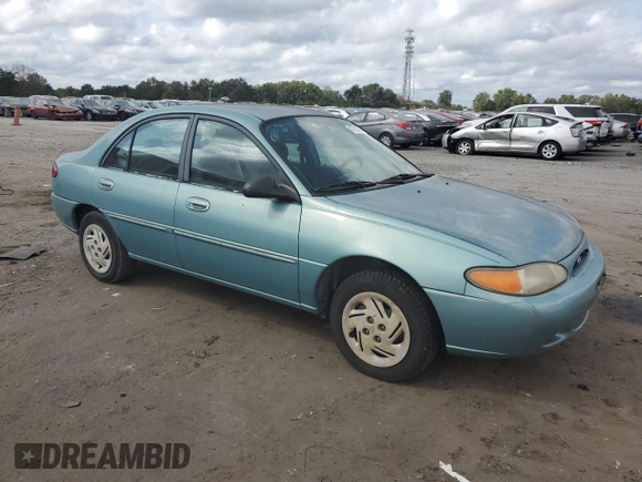 1997 Ford Escort LX with VIN 1FALP13P2VW182592, listed as a Copart auction lot 75612734 with 84,806 mi miles and Salvage Title. Bid and sale history available at carsss.com. Image 4.