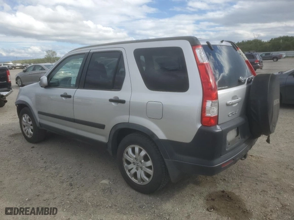 2006 Honda CR-V EX with VIN JHLRD788X6C059954, listed as a Copart auction lot 50611605 with 187,705 mi miles and Salvage Title. Bid and sale history available at carsss.com. Image 2.