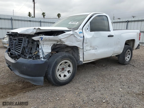 2018 Chevrolet Silverado 1500 Work Truck with VIN 1GCNCNEH6JZ316864, listed as a Copart auction lot 49842485 with 70,028 mi miles and Salvage Title. Bid and sale history available at carsss.com. Image 1.