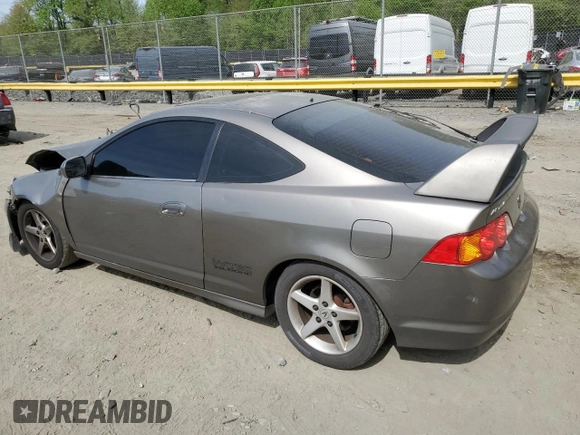 2002 Acura RSX Type S with VIN JH4DC53062C027480, listed as a Copart auction lot 54434945 with 155,555 mi miles and Salvage Title. Bid and sale history available at DreamBid. Image 2.