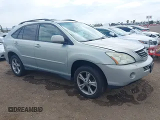 2006 Lexus RX 400h with VIN JTJGW31U460002145, listed as a IAAI auction lot 42782782 with 196,209 mi miles and . Bid and sale history available at DreamBid. Image 1.