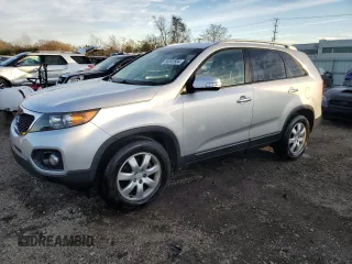2011 Kia Sorento LX with VIN 5XYKT3A17BG089443, listed as a Copart auction lot 80092684 with 195,916 mi miles and Salvage Title. Bid and sale history available at carsss.com. Image 1.