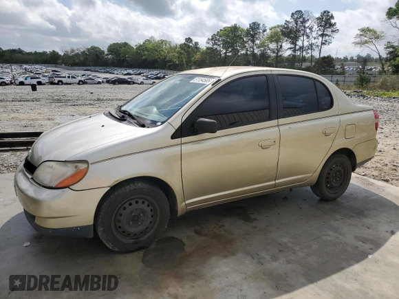 2001 Toyota ECHO with VIN JTDBT123110187750, listed as a Copart auction lot 51154505 with 25,620 mi miles and Salvage Title. Bid and sale history available at DreamBid. Image 1.