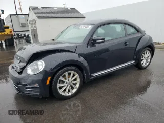 2017 Volkswagen Beetle SE with VIN 3VWJ17AT4HM630760, listed as a Copart auction lot 53664365 with 35,010 mi miles and Salvage Title. Bid and sale history available at DreamBid. Image 1.