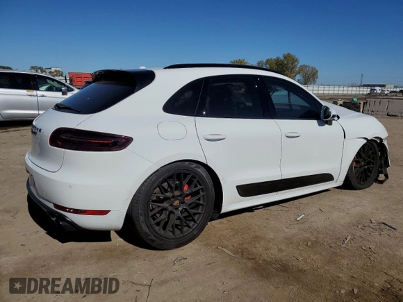 2018 Porsche Macan GTS with VIN WP1AG2A55JLB61657, listed as a Copart auction lot 76485304 with Not Provided miles and Salvage Title. Bid and sale history available at DreamBid. Image 3.