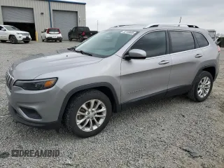 2019 Jeep Cherokee Latitude with VIN 1C4PJLCB4KD265025, listed as a Copart auction lot 52199655 with 36,294 mi miles and Salvage Title. Bid and sale history available at carsss.com. Image 1.