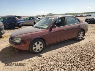 2001 Hyundai Elantra GLS z VIN KMHDN45D41U149538, wystawiony jako Copart lot #48234975 z przebiegiem 135 689 mil mil oraz Szkoda całkowita • Salvage title. Historia ofert i sprzedaży dostępna na DreamBid. Obrazek 1.