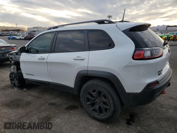 2019 Jeep Cherokee Trailhawk Elite with VIN 1C4PJMBX7KD360617, listed as a Copart auction lot 45765245 with 58,229 mi miles and Salvage Title. Bid and sale history available at carsss.com. Image 2.