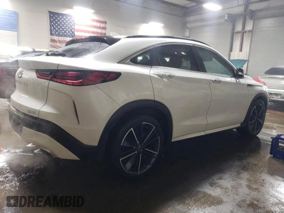 2023 Infiniti QX55 Essential with VIN 3PCAJ5KR1PF101909, listed as a Copart auction lot 44934165 with 24,219 mi miles and Salvage title. Bid and sale history available at DreamBid. Image 3.