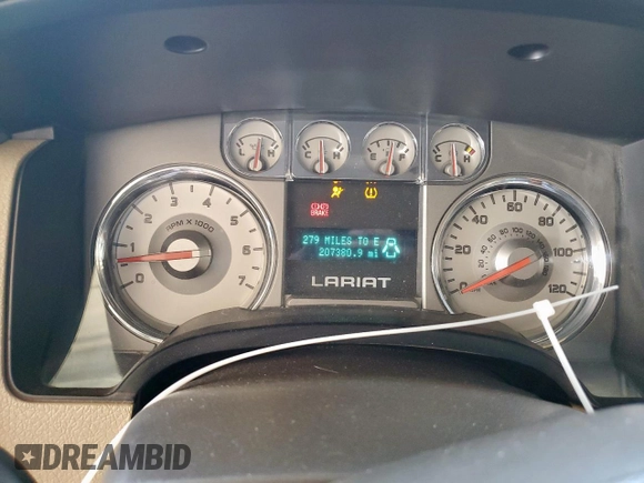 2010 Ford F-150 XL with VIN 1FTFW1EV2AFD29946, listed as a Copart auction lot 62202915 with 207,380 mi miles and Salvage title. Bid and sale history available at DreamBid. Image 9.