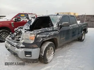 2015 GMC Sierra 1500 SLE with VIN 1GTV2UEC1FZ213151, listed as a Copart auction lot 41902705 with 0 mi miles and Salvage Title. Bid and sale history available at carsss.com. Image 1.