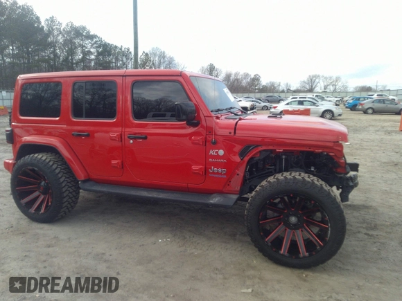2022 Jeep Wrangler Unlimited Sahara with VIN 1C4JJXP62NW136932, listed as a IAAI auction lot 41486025 with 36,986 mi miles and . Bid and sale history available at DreamBid. Image 14.