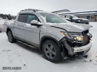 2021 Honda Ridgeline RTL-E with VIN 5FPYK3F74MB021063, listed as a Copart auction lot 47047435 with 31,884 mi miles and Salvage Title. Bid and sale history available at carsss.com. Image 4.