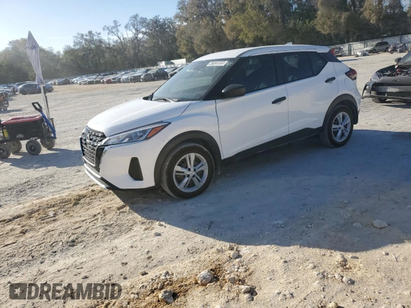 2023 Nissan Kicks S with VIN 3N1CP5BV7PL502096, listed as a Copart auction lot 47535055 with 62,240 mi miles and Clean Title. Bid and sale history available at carsss.com. Image 1.