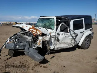 2018 Jeep Wrangler Unlimited Sahara with VIN 1C4HJWEG8JL929572, listed as a Copart auction lot 46701784 with Not provided miles and Salvage title. Bid and sale history available at DreamBid. Image 1.