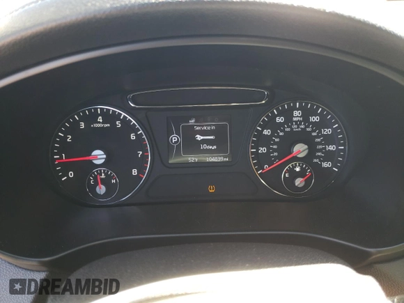 2016 Kia Sorento LX with VIN 5XYPG4A38GG161131, listed as a Copart auction lot 53537475 with 104,839 mi miles and Salvage Title. Bid and sale history available at carsss.com. Image 9.