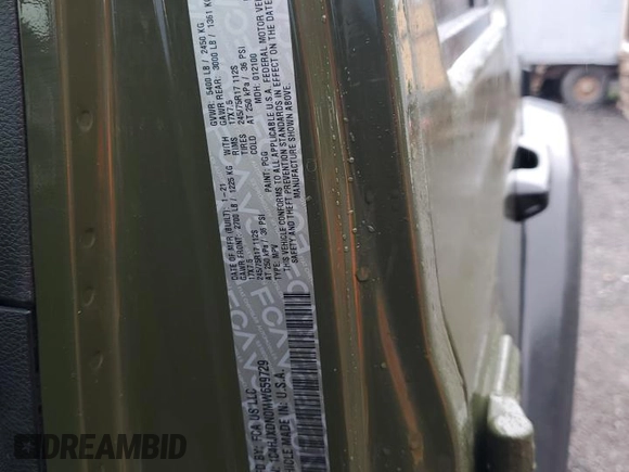 2021 Jeep Wrangler Unlimited Sport S с VIN 1C4HJXDN0MW659729, выставлен на аукционе Copart как лот 61238145 с пробегом 54 565 миль миль и Списание • Salvage title. История ставок и продаж доступна на DreamBid. Изображение 13.