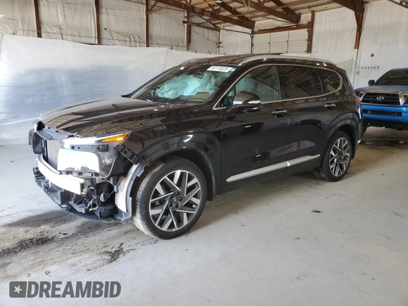 2022 Hyundai Santa Fe Calligraphy with VIN 5NMS54AL0NH457134, listed as a Copart auction lot 50170325 with 25,818 mi miles and Salvage title. Bid and sale history available at DreamBid. Image 1.