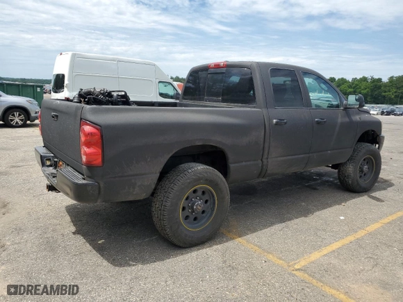 2007 Dodge Ram 2500 Laramie with VIN 1D7KS28A87J596108, listed as a Copart auction lot 56810764 with 237,398 mi miles and Salvage Title. Bid and sale history available at carsss.com. Image 3.