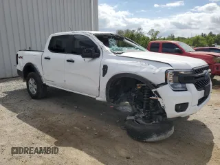 2024 Ford Ranger XL with VIN 1FTER4PH3RLE48663, listed as a Copart auction lot 55063265 with 10,666 mi miles and Salvage title. Bid and sale history available at DreamBid. Image 4.