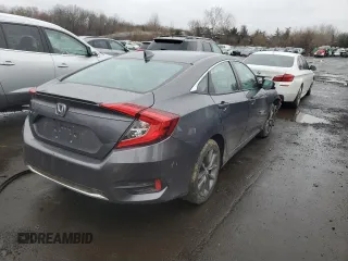 2021 Honda Civic Sedan EX with VIN 2HGFC1F37MH703123, listed as a Copart auction lot 51551465 with 55,240 mi miles and Salvage Title. Bid and sale history available at carsss.com. Image 3.