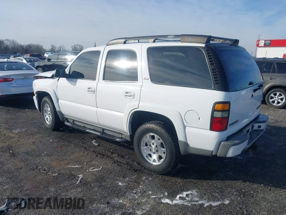 2005 Chevrolet Tahoe Z71 z VIN 1GNEK13T55R268077, wystawiony jako IAAI lot #41442024 z przebiegiem 205 176 mil mil oraz . Historia ofert i sprzedaży dostępna na DreamBid. Obrazek 3.