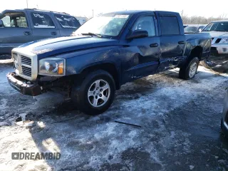 2005 Dodge Dakota SLT with VIN 1D7HE48K15S293667, listed as a Copart auction lot 45921785 with 258,052 mi miles and Non Repairable. Bid and sale history available at DreamBid. Image 1.
