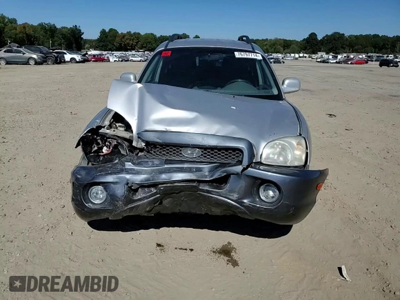 2003 Hyundai Santa Fe GLS with VIN KM8SC13D43U517220, listed as a Copart auction lot 76797714 with 126,733 mi miles and Salvage Title. Bid and sale history available at carsss.com. Image 12.