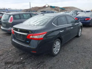 2014 Nissan Sentra S with VIN 3N1AB7AP4EL624643, listed as a IAAI auction lot 41702728 with 165,513 mi miles and . Bid and sale history available at DreamBid. Image 4.