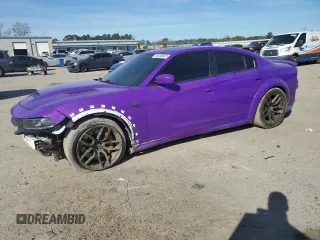2022 Dodge Charger SRT Hellcat Redeye Widebody Jailbreak with VIN 2C3CDXL97NH117053, listed as a Copart auction lot 88130605 with 53,259 mi miles and Salvage Title. Bid and sale history available at carsss.com. Image 1.