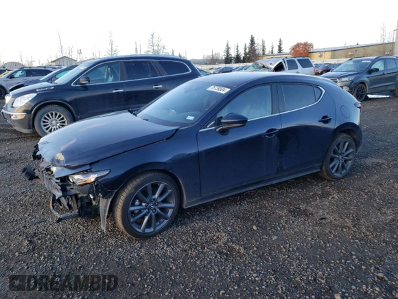 2022 Mazda Mazda3 Hatchback with VIN JM1BPALM2L1158704, listed as a Copart auction lot 75739504 with 79,588 mi miles and Salvage Title. Bid and sale history available at carsss.com. Image 1.