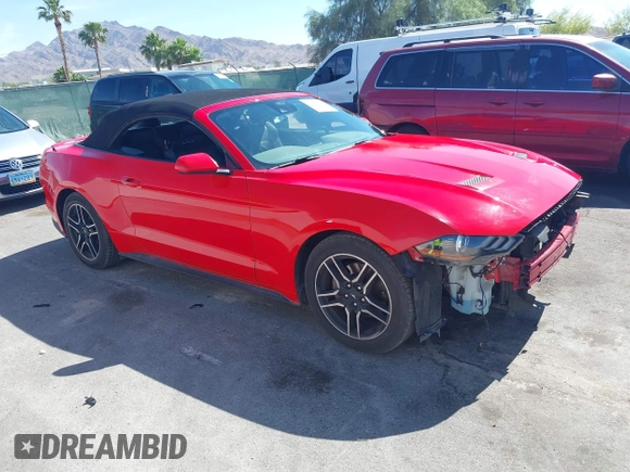 2022 Ford Mustang EcoBoost z VIN 1FATP8UHXN5119035, wystawiony jako IAAI lot #42279729 z przebiegiem 55 742 mil mil oraz . Historia ofert i sprzedaży dostępna na DreamBid. Obrazek 1.