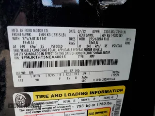 2022 Ford Expedition Max XLT with VIN 1FMJK1HT3NEA40615, listed as a Copart auction lot 78033004 with Not provided miles and Salvage title. Bid and sale history available at DreamBid. Image 13.