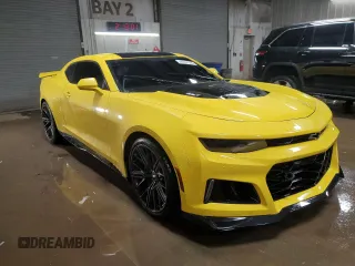 2018 Chevrolet Camaro ZL1 with VIN 1G1FK1R64J0109606, listed as a Copart auction lot 46331765 with 29,209 mi miles and Salvage Title. Bid and sale history available at DreamBid. Image 4.