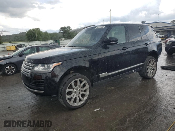 2016 Land Rover Range Rover HSE with VIN SALGS2KF5GA252877, listed as a Copart auction lot 58972055 with 47,855 mi miles and Clean title. Bid and sale history available at DreamBid. Image 1.