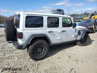 2023 Jeep Wrangler Rubicon with VIN 1C4JJXFG2PW568871, listed as a Copart auction lot 47466114 with 36,822 mi miles and Salvage Title. Bid and sale history available at carsss.com. Image 3.